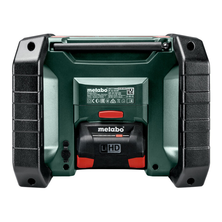 Metabo R 12-18 DAB+ BT accu Bouwradio karton