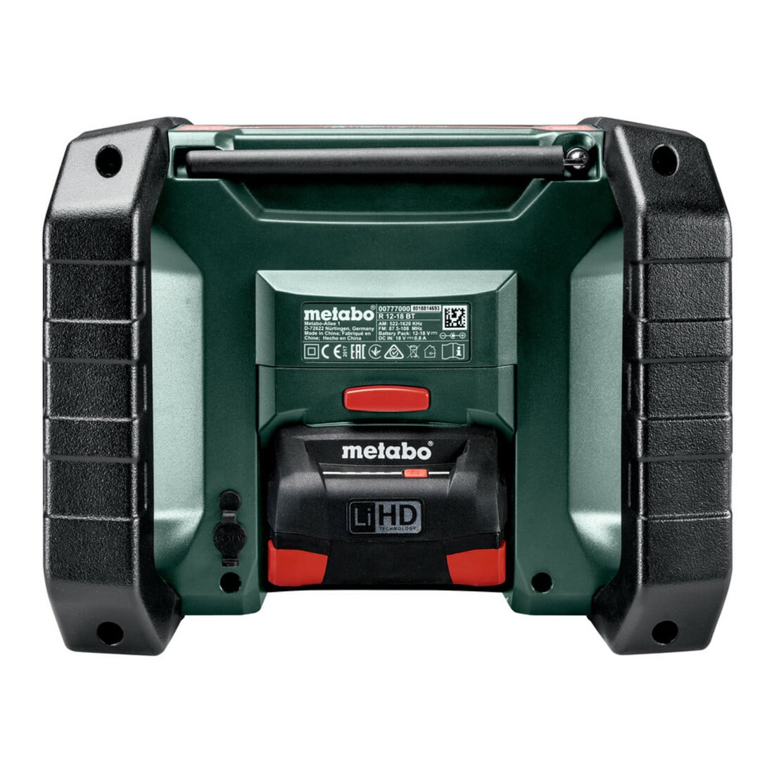 Metabo R 12-18 DAB+ BT accu Bouwradio karton