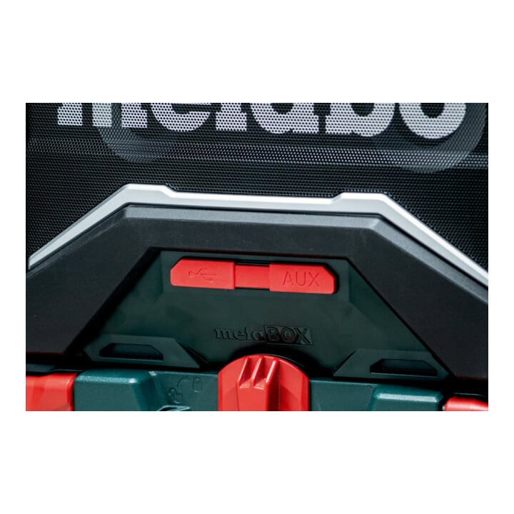 Metabo Radio de chantier sans fil RC 12-18 32W BT DAB+ (600779850) avec fonction de chargeur, carton