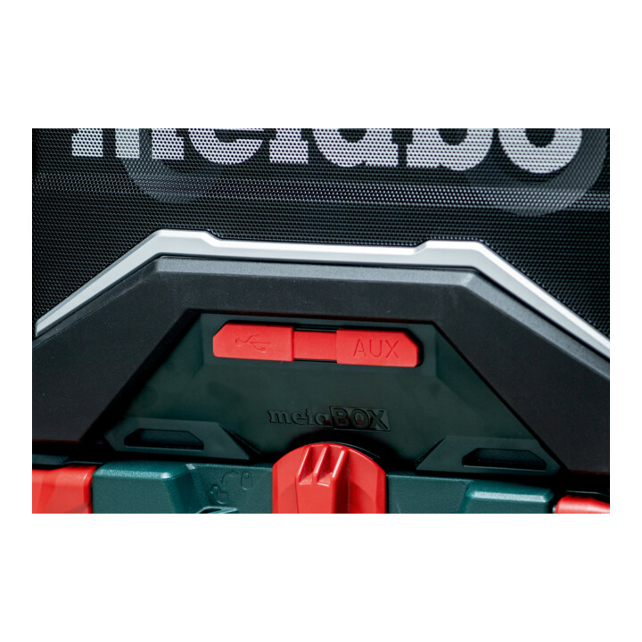 Metabo Radio de chantier sans fil RC 12-18 32W BT DAB+ (600779850) avec fonction de chargeur, carton