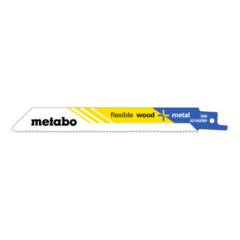 Metabo reciprozaagbladen 150x0,9 mm BiM 1.8-2.6 mm/ 10-14 TPI