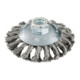Metabo ronde borstel 100x0,5x10 mm/ M 14, staaldraad geknoopt, slingeruitvoering, draaddikte 0,50 mm