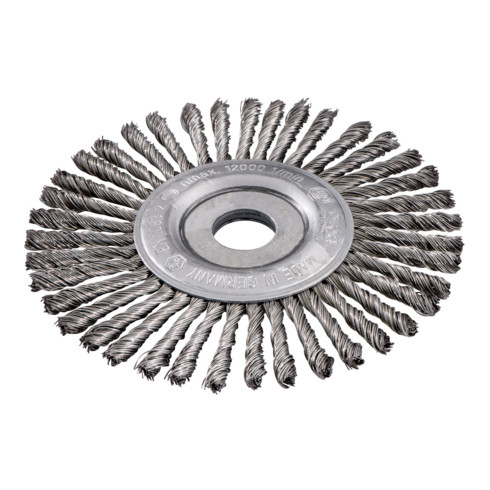 Metabo ronde borstel 125x0,5x6 /22,23 mm, staal, getordeerd