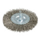 Metabo ronde borstel 75x0,3 mm/ 6 mm, roestvrij staal, geplooid, met 6 mm schacht