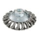 Metabo Rundbürste 100x0,5x10 mm/ M 14, Stahldraht gezopft, gekröpfte Ausführung, Drahtstärke 0,50 mm