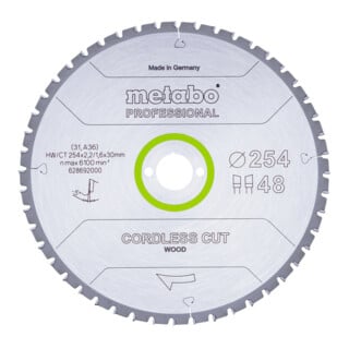 Metabo Sägeblatt co rdless cut wood - professional