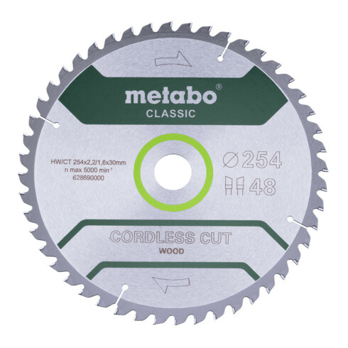 Metabo Sägeblatt cordless cut wood - classic