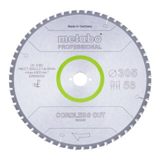 Metabo Sägeblatt co rdless cut wood - professional