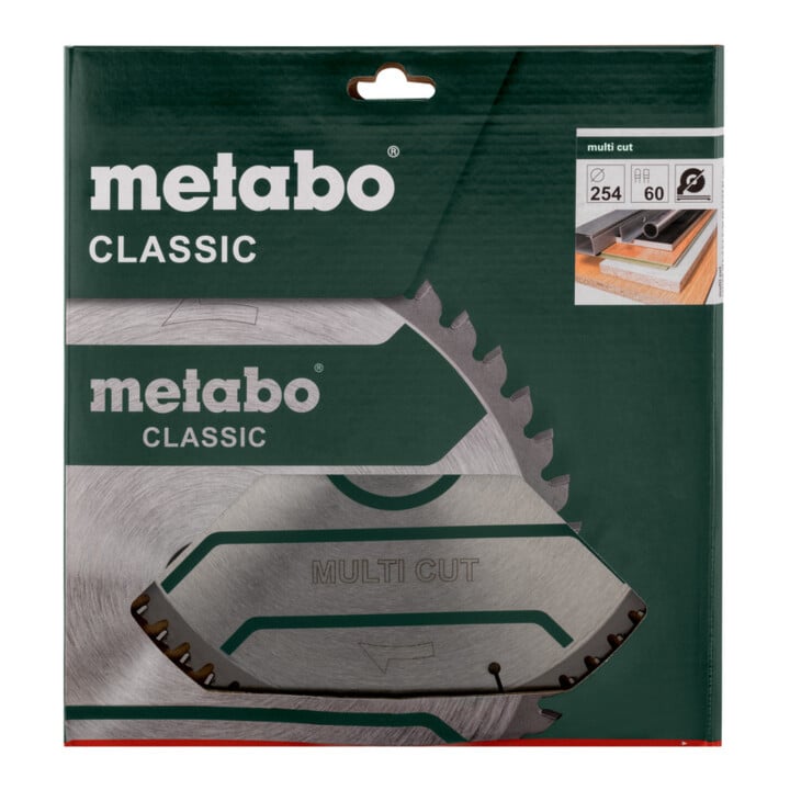 Metabo Sägeblatt "multi cut - classic", 254x2,6/1,8x30 Z60 FZ/TZ 5°neg