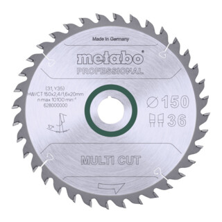 Metabo Kreissägeblatt "multi cut", Qualität professional, für Handkreissägen
