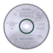 Metabo Sägeblatt "multi cut - professional", 315x2,4/1,8x30, Z96 FZ/TZ, 5°neg.