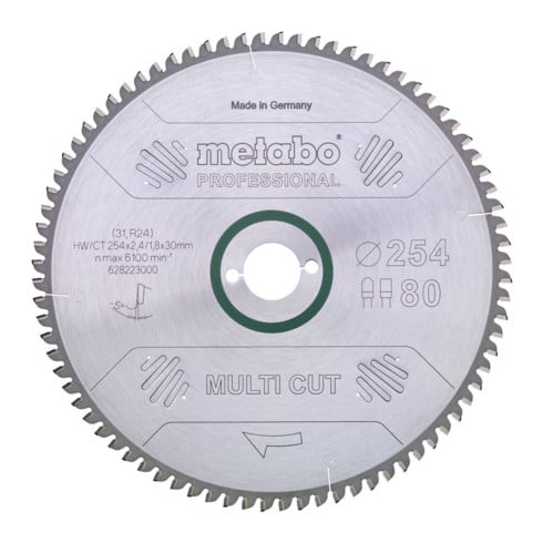 Metabo Sägeblatt "multi cut - professional", 315x2,8/2,0x30, Z96 FZ/TZ, 5°neg.