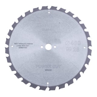 Metabo Sägeblatt "power cut wood - classic", 400x30 Z28 TZ 15°