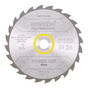Metabo Hartmetall Kreissägeblatt "power cut wood", Qualität professional, für halbstationäre Kreissägen