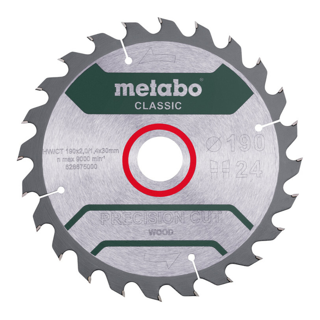 Metabo Sägeblatt "precision cut wood - classic", Durchmesser 190mm