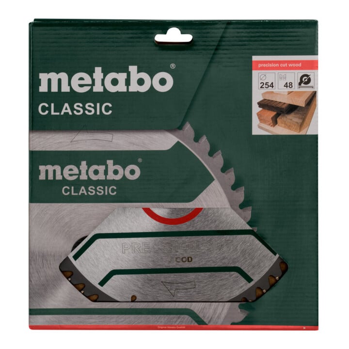 Metabo Sägeblatt "precision cut wood - classic", 254x2,4/1,8x30, Z48 WZ 5°neg.