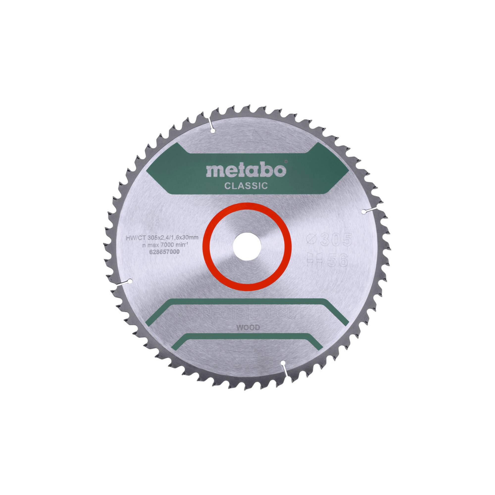 Metabo Sägeblatt "precision cut wood - classic", 305x2,4/1,6x30 Z56 WZ 5°neg /B