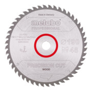 Metabo Sägeblatt "precision cut wood - professional", 190x2,6/1,8x20, Z48 WZ 10°