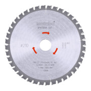 Metabo Sägeblatt "precision cut wood - professional", 210x2,4/1,8x30, Z40 WZ 3°