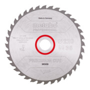 Metabo Sägeblatt "precision cut wood - professional", 220x2,4/1,6x30, Z36 WZ 10°