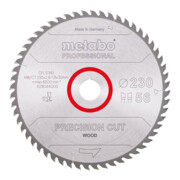 Metabo Sägeblatt "precision cut wood - professional", 230x2,6/1,8x30, Z56 WZ 15°