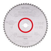 Metabo Sägeblatt "precision cut wood - professional", 305x2,4/1,8x30, Z60 WZ 5° neg.