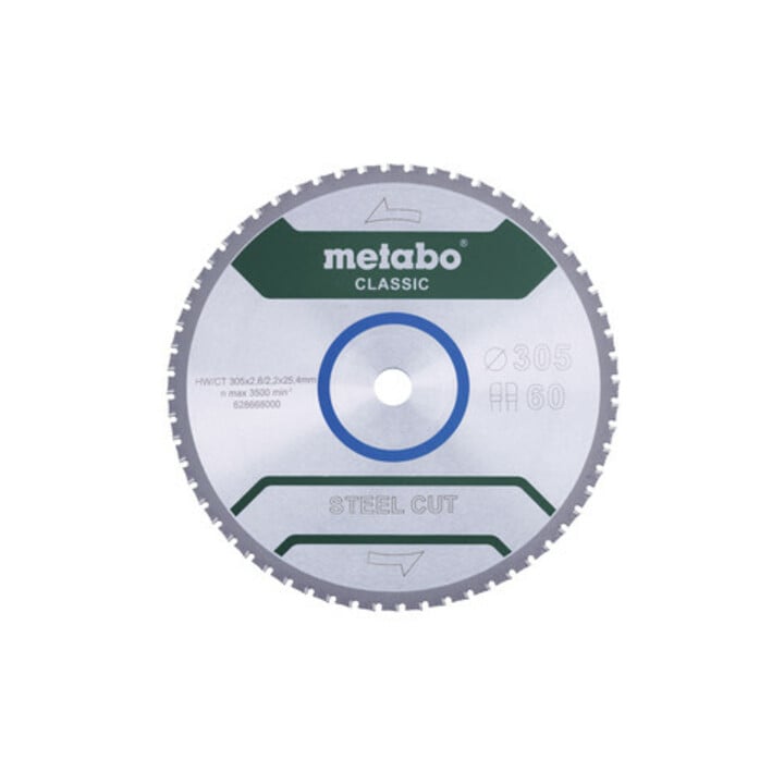 Metabo Sägeblatt "steel cut - classic", 305x25,4 Z60 FZ/FA 4°