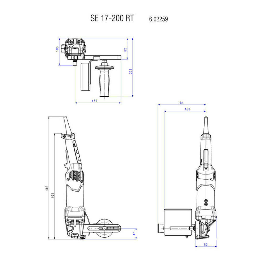 METABO Satinatrice, Modello: SE17-200