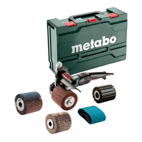 Metabo Satinatrice SE 17-200 RT, set cassetta di trasporto in lamiera d'acciaio