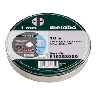 Metabo Satz 10xTrennscheiben Promotion Inox TF 41 in Blechdose