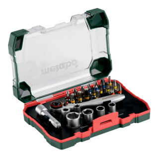 Metabo Scatola di bit e set di cricchetti SP 26pz.