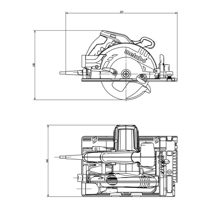 Metabo scie circulaire à main KS 55 FS coffret plastique