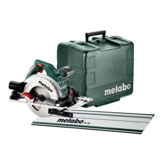 Metabo Scie circulaire portative KS 55 FS set avec rail de guidage FS 80 ; coffret plastique