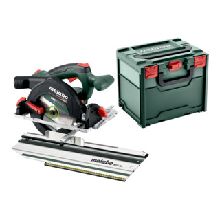 Metabo Scie circulaire sans fil KS 18 LTX 57 BL (691223000) avec rail de guidage KFS 44, metaBOX 340