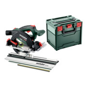 Metabo Scie circulaire sans fil KS 18 LTX 57 BL (691223000) avec rail de guidage KFS 44, metaBOX 340