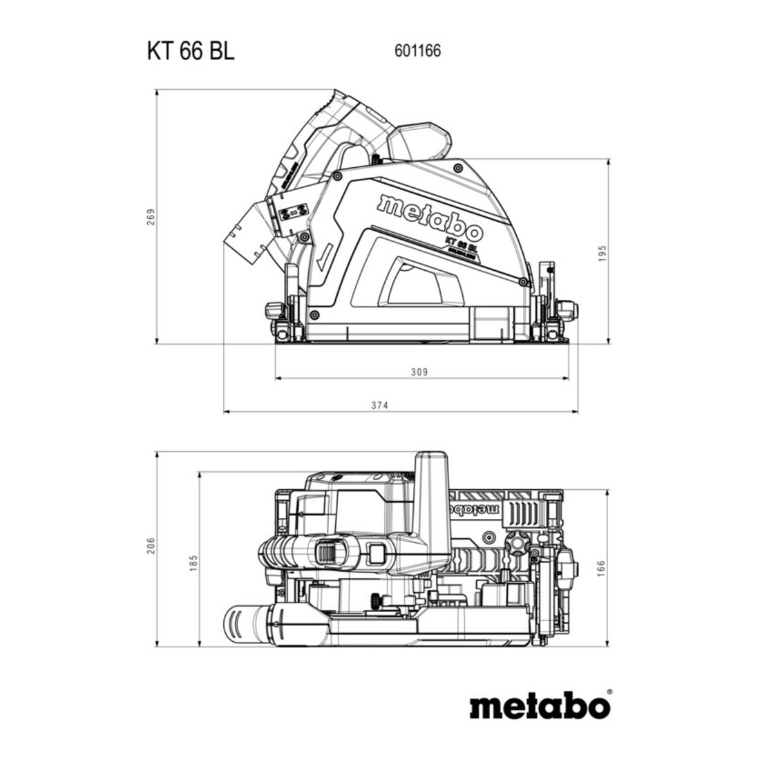 Metabo Scie plongeante KT 66 BL (601166000) Carton