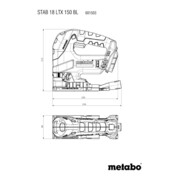 Metabo Scie sauteuse sans fil STAB 18 LTX 150 BL (601503840) metaBOX 145 L-5