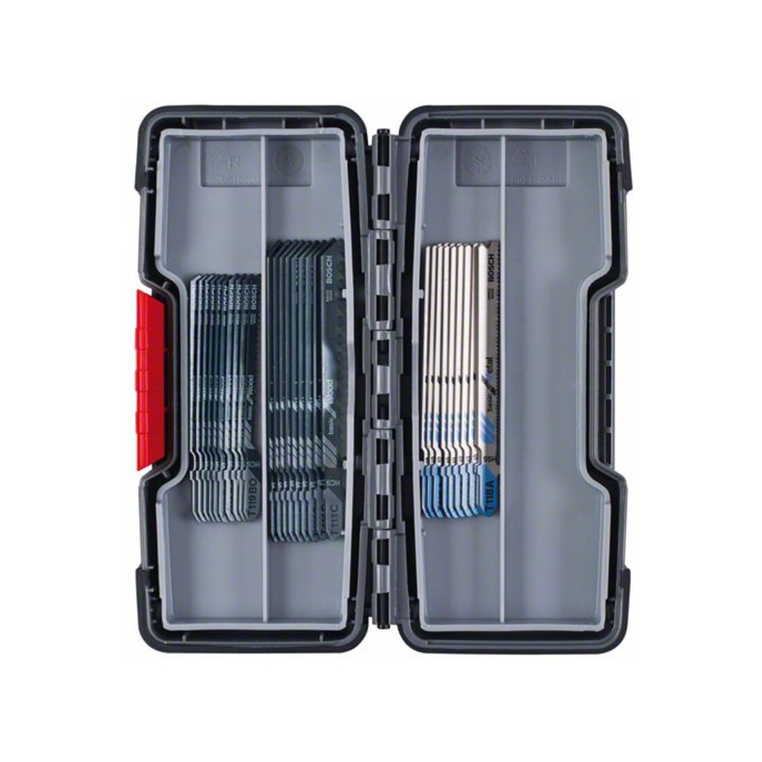 Metabo Scie sauteuse STE 100 Quick en coffret plastique + Set de lames Bosch Wood et Metal 30 pcs