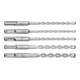 Metabo SDS-plus Classic-Bohrersatz 5-teilig Ø 5, 6, 6, 8, 10 mm, L=160 mm-3