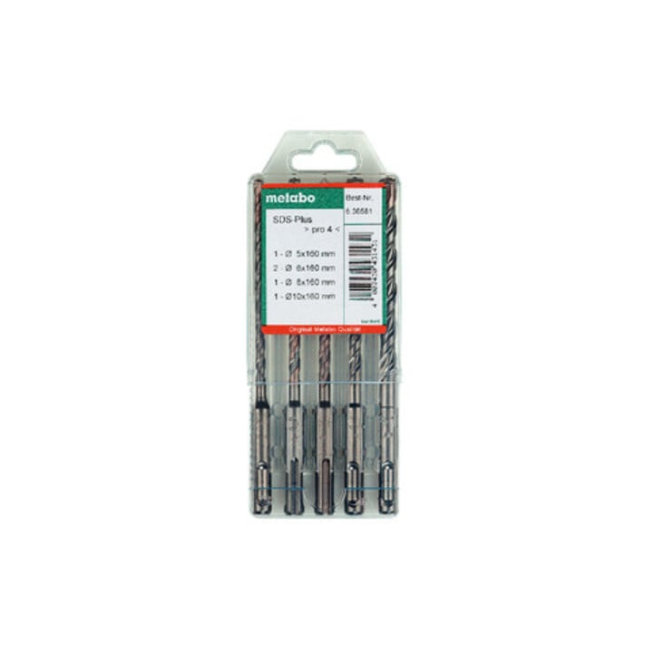 Metabo SDS-plus Pro 4-boorset 5-delig