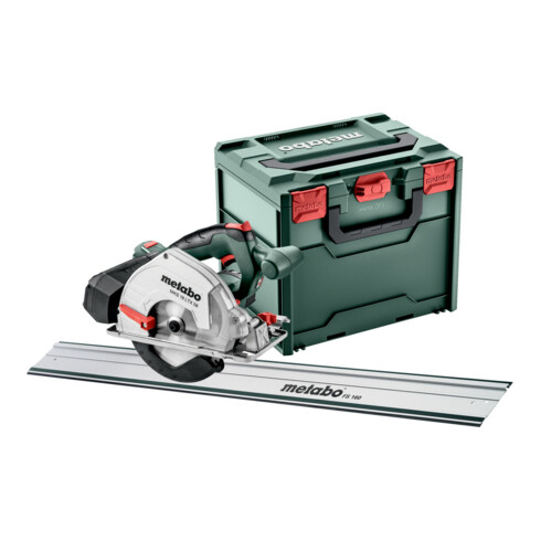 Metabo Sega circolare a mano per metalli a batteria MKS 18 LTX 58 FS Set + guida FS 160, MetaLoc