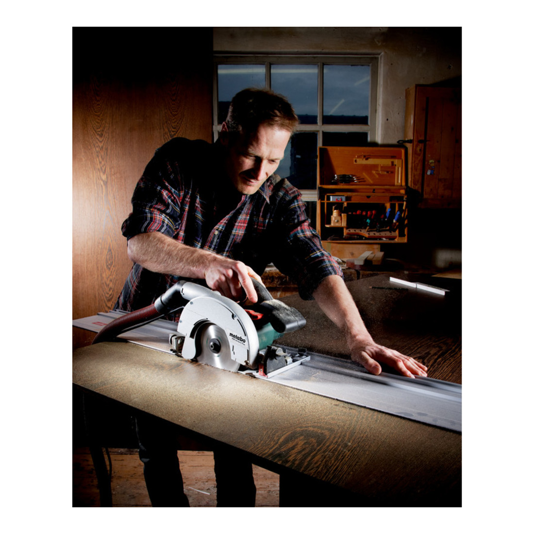 Metabo Sega circolare a tuffo e manuale KSE 55 Vario Plus MetaLoc