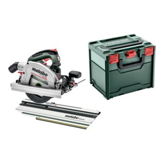 Metabo Sega circolare manuale a batteria in set KS 18 LTX 66 BL con guida di taglio KFS 44,X 340