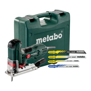 Metabo Seghetto alternativo STE 100 Quick Set con 20 lame, valigetta di plastica