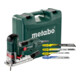 Metabo Seghetto alternativo STE 100 Quick Set con 20 lame, valigetta di plastica-1