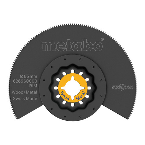 Metabo Segmentsägeblatt, Holz und Metall, BiM, Ø85 mm