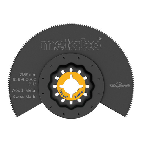 Metabo segmentzaagblad, hout en metaal, BiM, Ø85 mm