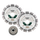Metabo Set 2 Dischi diamantati 115x22,23mm, "UP "+ 1 Dado di serraggio rapido M14