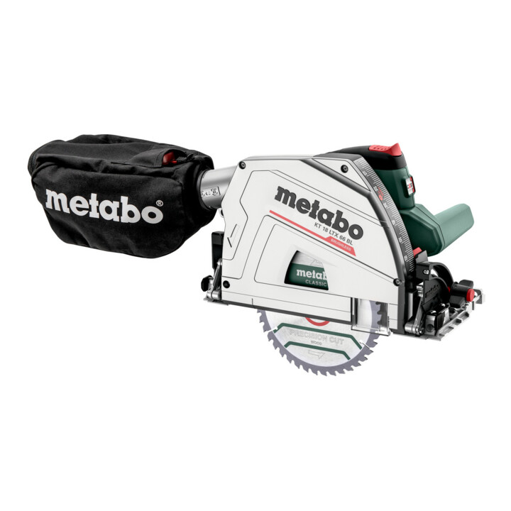 Metabo Set accu invalcirkelzaag KT 18 LTX 66 BL Set met geleiderail FS 160; metaBOX 340; 18V 2x8Ah LiHD + ASC 145
