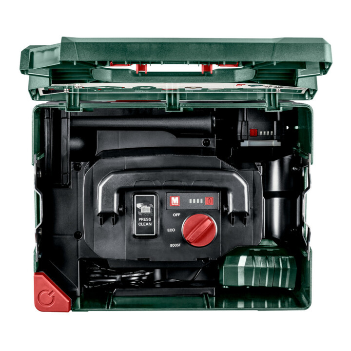 Metabo set accu stofzuiger AS 18 L PC met rolplateau; karton